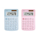 Deli 1209A 8 Digits Colorful Mini Solar Calculator(Blue)