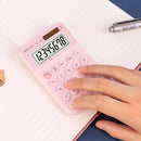 Deli 1209A 8 Digits Colorful Mini Solar Calculator(Blue)
