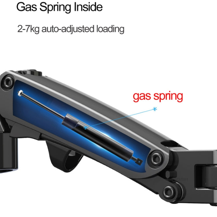 NORTH BAYOU Universal Telescopic Rotating Lifting Monitor Bracket, Model: F120 (Black)