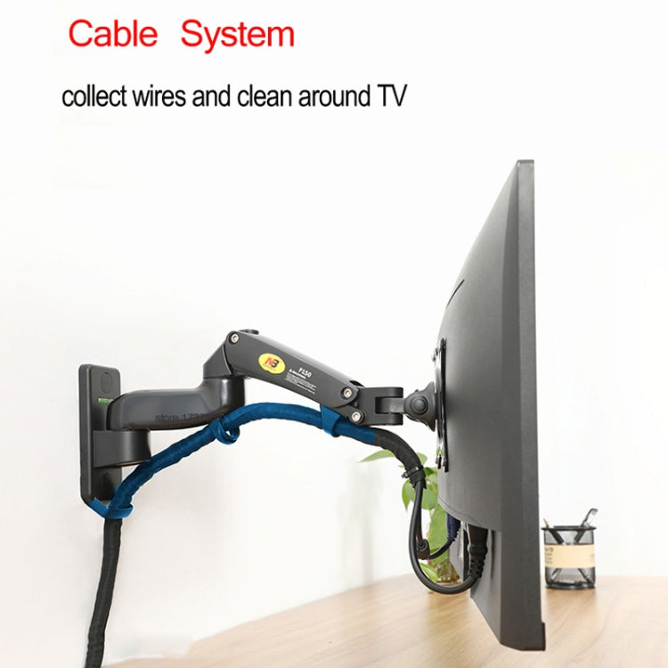 NORTH BAYOU Universal Telescopic Rotating Lifting Monitor Bracket, Model: F150 (Black)