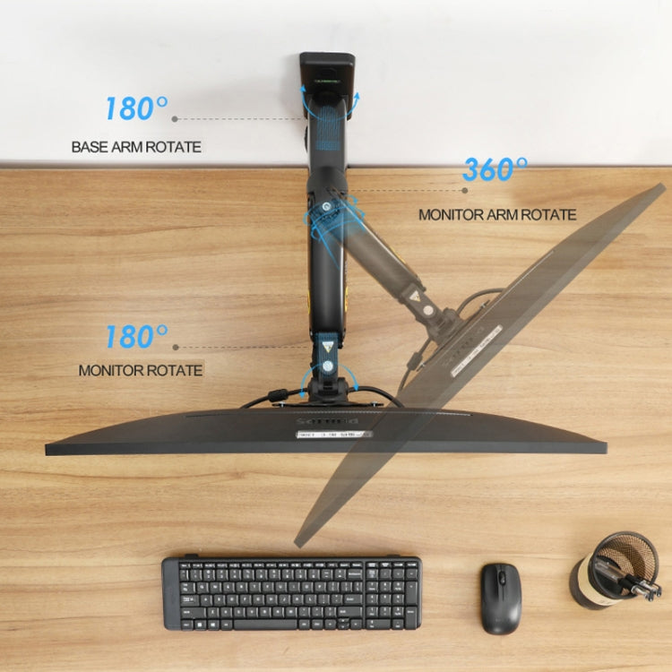 NORTH BAYOU Universal Telescopic Rotating Lifting Monitor Bracket, Model: F150 (Black)