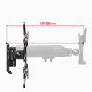 NORTH BAYOU Universal Telescopic Rotating Lifting Monitor Bracket, Model: F425 (Black)