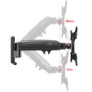 NORTH BAYOU Universal Telescopic Rotating Lifting Monitor Bracket, Model: F425 (Black)