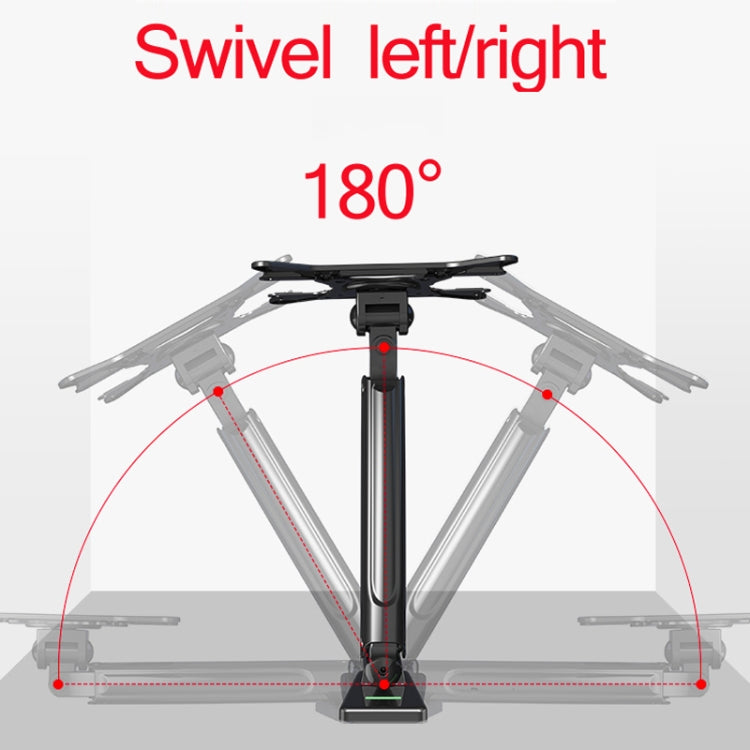 NORTH BAYOU Universal Telescopic Rotating Lifting Monitor Bracket, Model: F425 (Black)