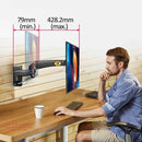 NORTH BAYOU Universal Telescopic Rotating Lifting Monitor Bracket, Model: F300 (Black)