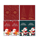 4 Packs Merry Christmas Rectangular Gift Box Seal Stickers(C1)