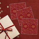 4 Packs Merry Christmas Rectangular Gift Box Seal Stickers(C1)