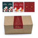 4 Packs Merry Christmas Rectangular Gift Box Seal Stickers(C1)