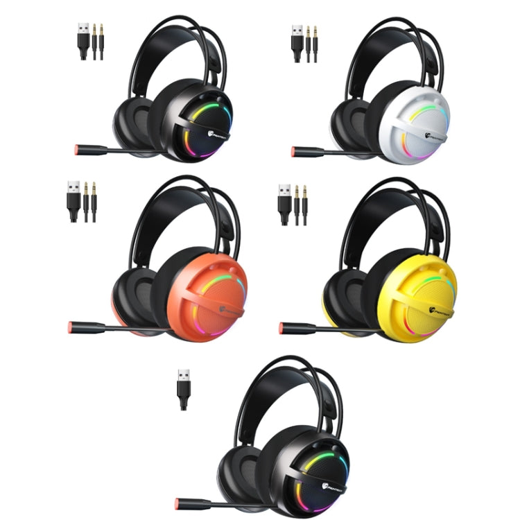 PANTSAN PSH-100 USB Wired Gaming Earphone Headset with Microphone, Colour: 7.1 USB Black