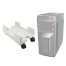 ZJ008 Computer Host Bracket with Brake Movable Tray(Gray White )