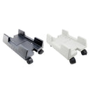 ZJ008 Computer Host Bracket with Brake Movable Tray(Gray White )