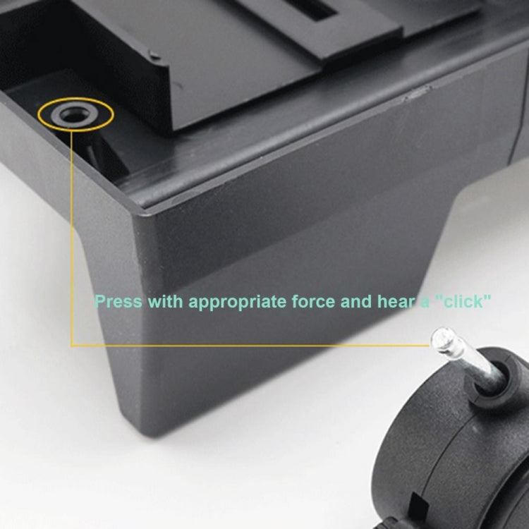 ZJ008 Computer Host Bracket with Brake Movable Tray(Black )