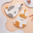 Home Kitchen Bathroom Cute Cat Hand Towel(Yellow)