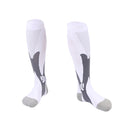 3 Pairs Magic Compression Elastic Socks Men And Women Riding Socks Football Socks, Size: L / XL(White)