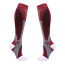 3 Pairs Magic Compression Elastic Socks Men And Women Riding Socks Football Socks, Size: XXL(Red)