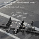 BG-BM17 Mountain Border Aluminum Alloy Rocker Mobile Phone Frame, Colour: Black 360 Degree Rotation