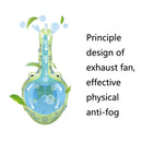 Cartoon Kids Full Dry Diving Mask Swimming Anti-Fog Snorkeling Mask, Size: XS(Dinosaur)
