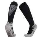 Thick Terry Non-Slip Sports Socks Over The Knee Stockings, Size: Adult Free Size(Black)
