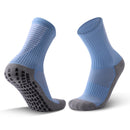 Adult Thick Towel Football Socks Non-Slip Wear-Resistant Tube Socks, Size: Free Size(Sky Blue)