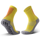 Adult Thick Towel Football Socks Non-Slip Wear-Resistant Tube Socks, Size: Free Size(Yellow Red)