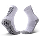 Adult Thick Towel Football Socks Non-Slip Wear-Resistant Tube Socks, Size: Free Size(White)