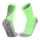 Adult Thick Towel Football Socks Non-Slip Wear-Resistant Tube Socks, Size: Free Size(Fluorescent Green Black)