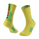 2 Pairs Adult Mid Tube Socks Thick Terry Basketball Socks, Size: Free Size(Yellow)