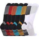 Y-09 Long Tube Outdoor Running Pressure Socks Football Socks, Size: Free Size(White Grey)