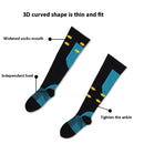 Y-09 Long Tube Outdoor Running Pressure Socks Football Socks, Size: Free Size(White Grey)