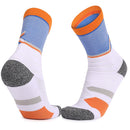 Basketball Socks Thick Towel Bottom High Tube Socks(Blue Orange)