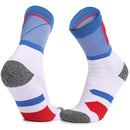 Basketball Socks Thick Towel Bottom High Tube Socks( White Blue)