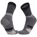 Basketball Socks Thick Towel Bottom High Tube Socks(Black Gray)