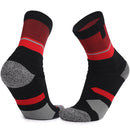 Basketball Socks Thick Towel Bottom High Tube Socks(Black Red)