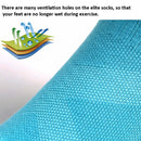 Adult Basketball Socks Men Thick Terry Sports Socks(White Blue)