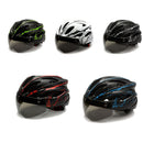 RZ285 Bicycle Outdoor Riding Helmet With Goggles(Black Red)