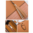 21505 4 in 1 Fashion Lady Messenger Handbags Vintage Crocodile Print Bags(Gold)