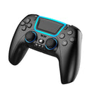 PS-P03 Cool Lighting 3D Adjustable Wireless Gamepad For PS4 / PS5 / Switch / PC(Black)