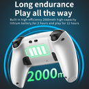 PS-P03 Cool Lighting 3D Adjustable Wireless Gamepad For PS4 / PS5 / Switch / PC(White)