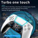 PS-P03 Cool Lighting 3D Adjustable Wireless Gamepad For PS4 / PS5 / Switch / PC(Red Black)