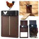 B177 Light-Sensitive Automatic Chicken Coop Door Hen House Pet Door