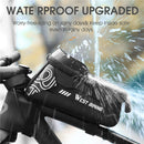 WEST BIKING Bicycle Upper Tube 2.2L Hard Shell Bag For 7.4 Inch Mobile Phone(Black)