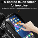 WEST BIKING Bicycle Upper Tube 2.2L Hard Shell Bag For 7.4 Inch Mobile Phone(Black)