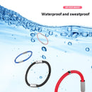 Wireless Silicone Anti-Static Bracelet Sports Bracelet(Four Cycles Red)