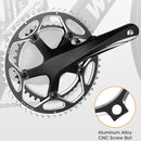 WEST BIKING 2-Piece 53t-39t Road Bike Aluminum Alloy Gear(Red)