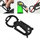 5 PCS Large Round Head Outdoor Multifunctional EDC Tool Card(Black)