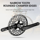 WEST BIKING Folding Bicycle Aluminum Alloy Waterproof Crankset, Colour: 53Tï¼ˆBlackï¼‰