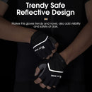 WEST BIKING YP0211222 Bicycle Riding Shock-Absorbing Half-Finger Gloves, Size: XL(Black)