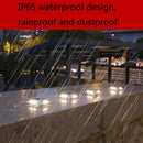 8 LED Solar Wall Lamp Outdoor Stainless Steel Buried Light(White Light)