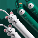 Children Cartoon Animal Skipping Rope, Rope Length: 2.75m(Pearl White)