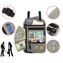 RFID Multi-Function Halter Passport Bag Certificate Protection Cover(Light Grey)